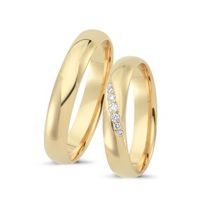 Ringe aus 14 Karat Gold - 7 Diamanten aus der Kampagne Sweet Love